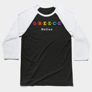 Greece,  Hellas Baseball T-Shirt